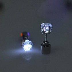 LED light up earring - stainless steel - 1 piece