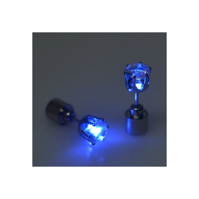 Small earring - with LED - stainless steel - 1 pieceEarrings