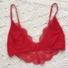 Sexy lace bra - deep V neck - short top