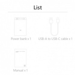 Xiaomi power bank - 10000mah - 3 outputs / 2 inputs