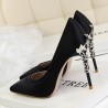 Sexy pumps - with metal carved thin high heelsHigh heels
