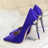 Sexy pumps - with metal carved thin high heelsHigh heels