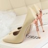 Sexy pumps - with metal carved thin high heelsHigh heels