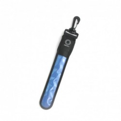 Reflective strap - safety keychain with LED - for cycling / running / night walking