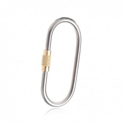 Camping Link Titanium Alloy Carabiner Keychain Hanging Lock Buckle Hook Key Ring 03KA