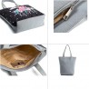 Classic handbag - single shoulder strap - print with flowers / owls