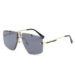 Vintage square sunglasses for men - rimless