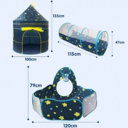 3 in 1 tent house - tent / plush mat / ball pit - kids