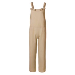 2021 Women Casual Jumpsuits Vintage Linen Solid Rompers Lace Up Strappy Loose Wide Leg Dungarees Bib Overalls Female Playsuits