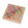 Creative graphics - rubber ties / nails - wooden puzzle board - educational toyEducational