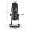 FIFINE - recording microphone - podcast - USB - for PC / PS4 /Mac