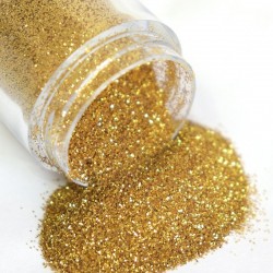 Nagelglitterpulver - guld / silver / mix - 10 ml