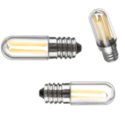 Mini LED-lampa - dimbar - COB - E12 / E14 - 1W / 2W / 4W - för kyl - 2 st