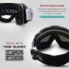 Professional ski goggles - OTG - anti-fog - double layer spherical lenses - snowboard sunglasses