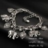 Vintage bracelet - with elephants / pearls / safety pin