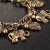 Vintage bracelet - with elephants / pearls / safety pin