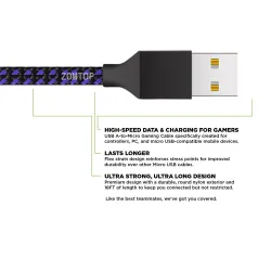 3m Micro USB Cable for PS4 Controller charging cable - 3M - sync - for PS4 - Xbox - 1piece
