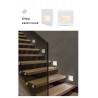 LED wall / stairs light - recessed lamp design - PIR motion sensor - AC85-265VWall lights