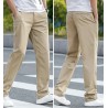 Men's summer trousers - thin - straight - cotton
