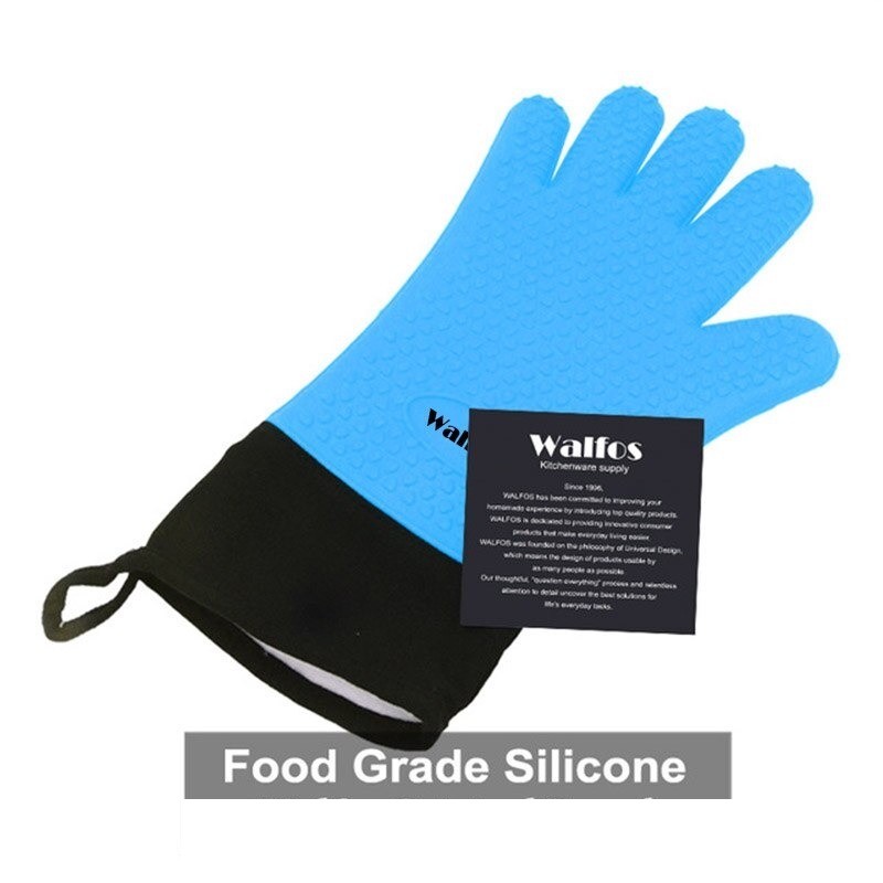 Long protective glove - for cleaning / BBQ - heat resistant - silicone - 1 piece
