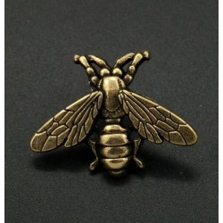 Vintage bronze brooch - bee / airplaneBrooches