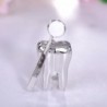 Dentist mirror / tooth - elegant brooch