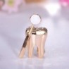 Dentist mirror / tooth - elegant brooch