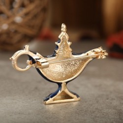 Aladdin's magic lamp - elegant brooch