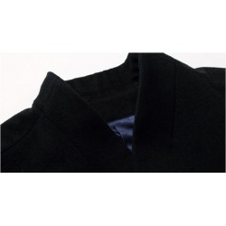 Men's wool coat - long jacket - slim fit