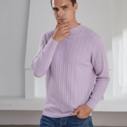 Elegant men's sweater - pure goat cashmere