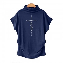 Short sleeve t-shirt - classic top - Faith Cross printed