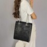 Retro Chains Rivet Large Capacity Tote Designer Bead Women Shoulder Bags Luxury PU Leather Messenger Bag Lady Big Bucket Purses