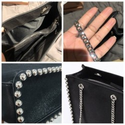 Retro Chains Rivet Large Capacity Tote Designer Bead Women Shoulder Bags Luxury PU Leather Messenger Bag Lady Big Bucket Purses