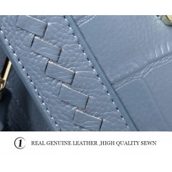 Stone Pattern Genuine Leather Women Shoulder Bag 2020 Female Leather Totes Bag Luxury Women Leather Handbag Brand Designer