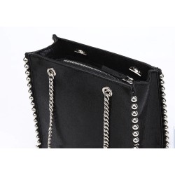Retro Chains Rivet Large Capacity Tote Designer Bead Women Shoulder Bags Luxury PU Leather Messenger Bag Lady Big Bucket Purses