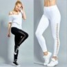 Fashion Women High Waist Lace Up Leggings Pencil Pants Slim Bandage Trousers Gym Fitness Training Track Pants