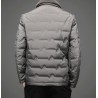 Fashionable warm short jacket - down windbreaker - with detachable fur collar