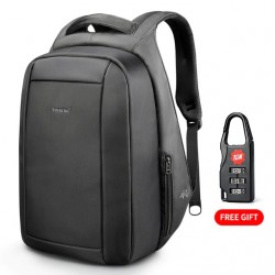 Trendig ryggsäck - stöldskydd - USB -laddningsport / hörlursuttag
