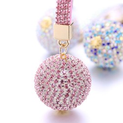 Crystal ball - keychain with leather strapKeyrings