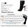 Sexy high heel boots - with zippers / buckle - ankle length - open toe / heelHigh heels