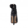 Sexy high heel boots - with metal buckle - open toeHigh heels