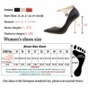 Elegant high heel pumps - with a metal ankle chainHigh heels