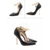 Elegant high heel pumps - with a metal ankle chainPumps