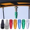 Bicycle wheel valve - aluminum cap - dust covers - 5 pieces