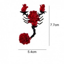 Scorpion shaped brooch with roses