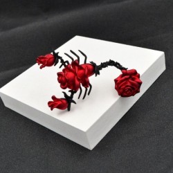 Scorpion shaped brooch with roses