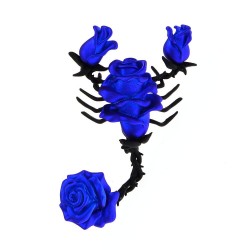 Scorpion shaped brooch with rosesBrooches