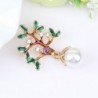 Tree with a leaves / pearl - crystal broochBrooches
