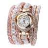 Luxurious multilayer crystal bracelet - with a watchBracelets