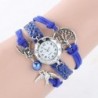 Retro multilayer bracelet with a watch - birds / tree of life